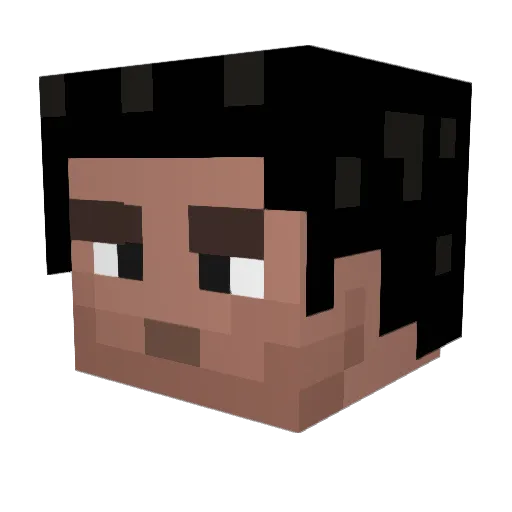 squug Minecraft avatar head, 3D render