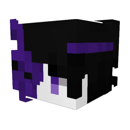 sqvxx Minecraft avatar head, 3D render