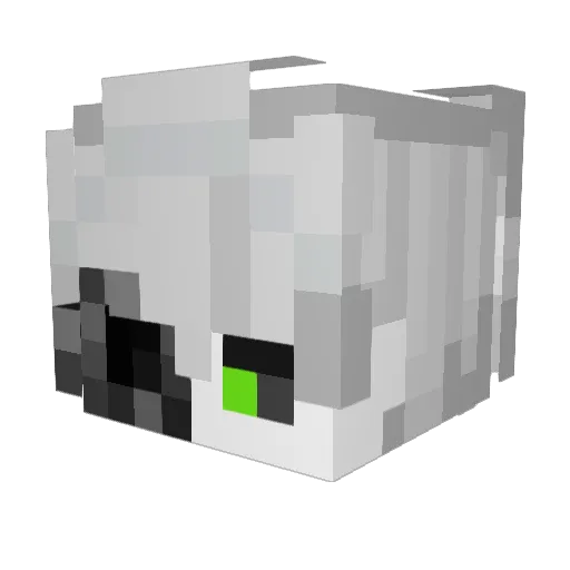 sqwnt Minecraft avatar head, 3D render