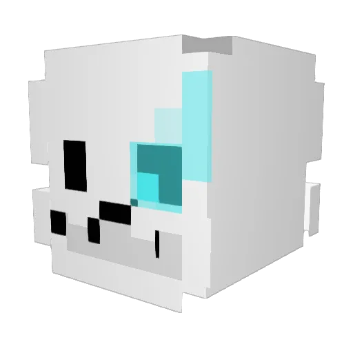 sr00b Minecraft avatar head, 3D render