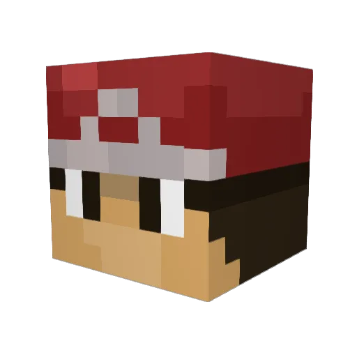 sr1622 Minecraft avatar head, 3D render