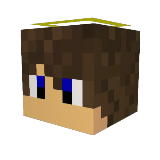 sr7108 Minecraft avatar head, 3D render