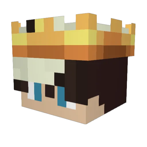 srDavi179 Minecraft avatar head, 3D render