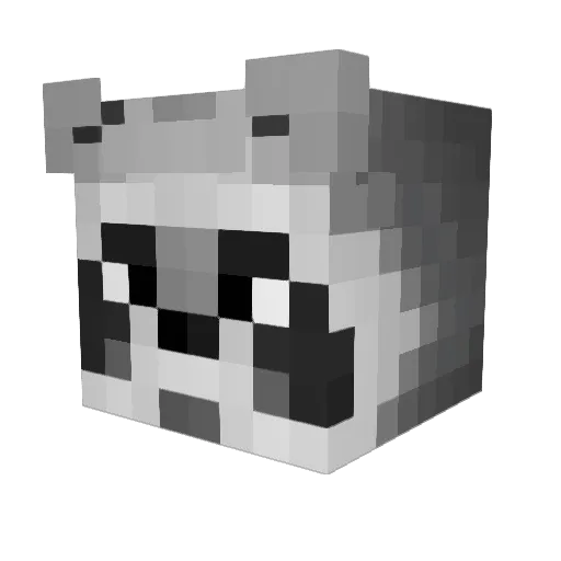 sr_guaxinim Minecraft avatar head, 3D render