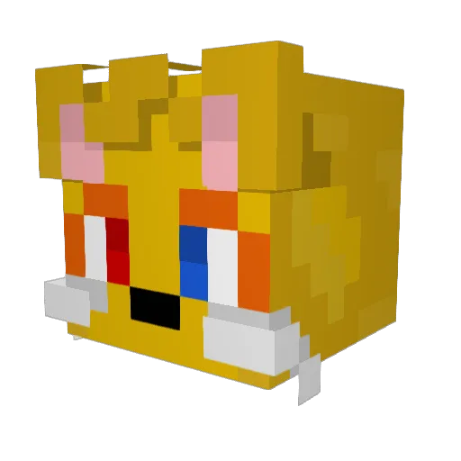 sr_lalo Minecraft avatar head, 3D render