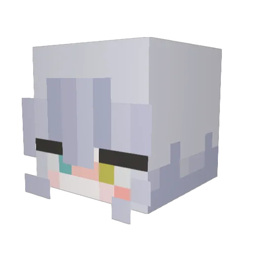 sracash Minecraft avatar head, 3D render
