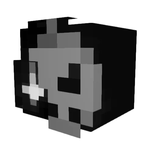 srasio Minecraft avatar head, 3D render