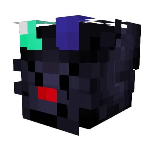 sratique Minecraft avatar head, 3D render
