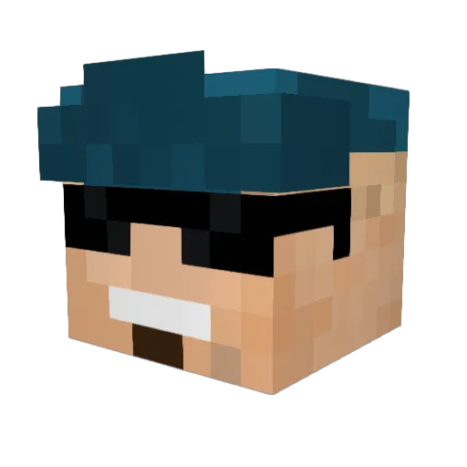 srawaa Minecraft avatar head, 3D render