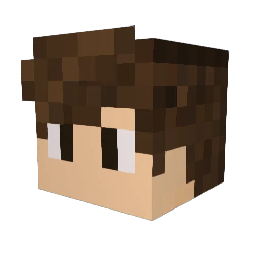 srcobaia Minecraft avatar head, 3D render