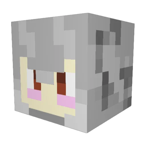 sreaven Minecraft avatar head, 3D render