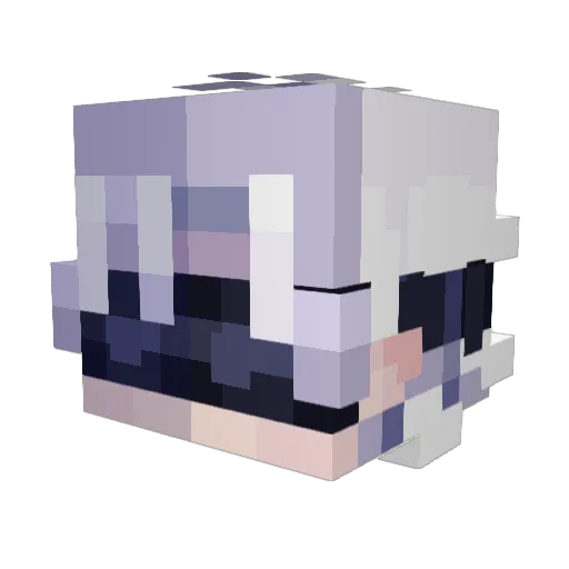 sreemh Minecraft avatar head, 3D render