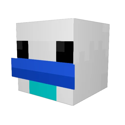 srexle Minecraft avatar head, 3D render