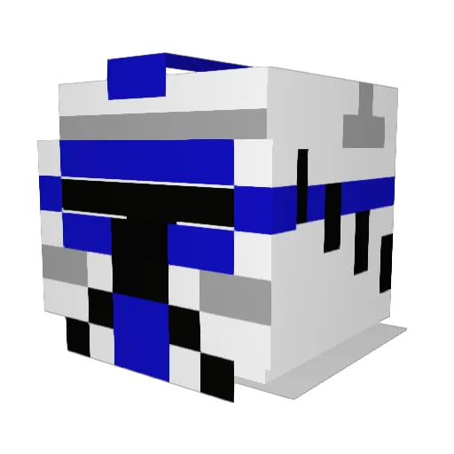 srg_will_dye Minecraft avatar head, 3D render