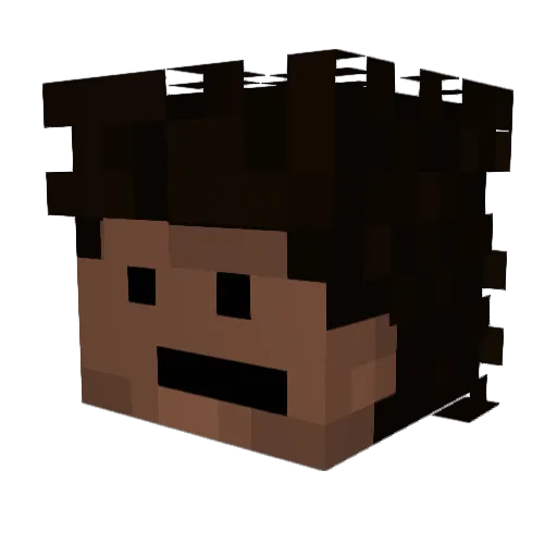 srihithh Minecraft avatar head, 3D render