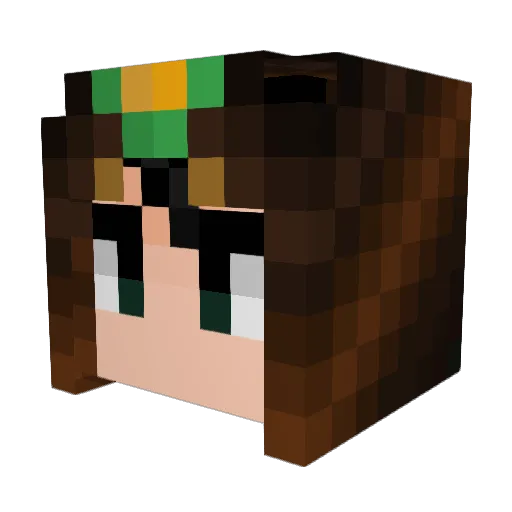 sriracha_em Minecraft avatar head, 3D render