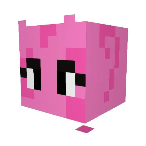 srirachashasha Minecraft avatar head, 3D render