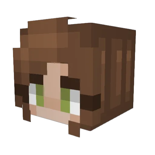 srirachskii Minecraft avatar head, 3D render