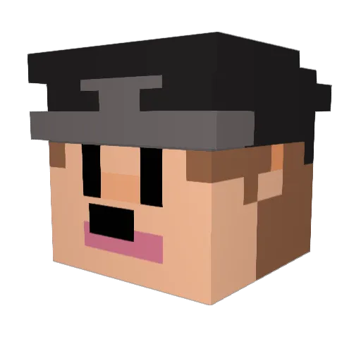 srjeremiassss Minecraft avatar head, 3D render