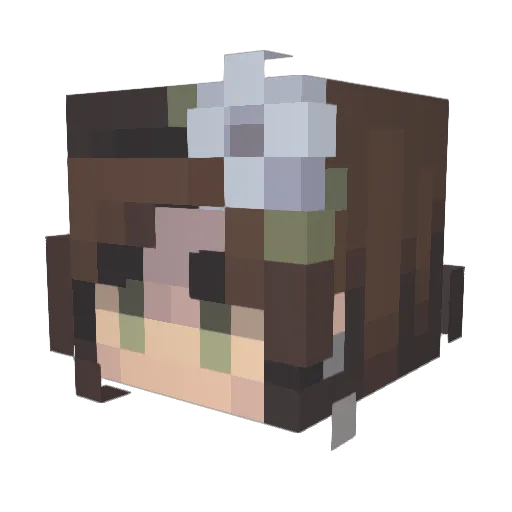 srlxvr Minecraft avatar head, 3D render