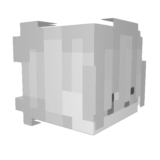 srobth Minecraft avatar head, 3D render