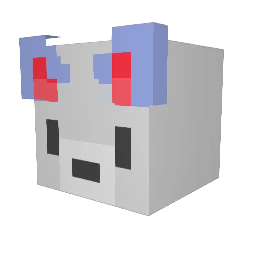 srongxing Minecraft avatar head, 3D render