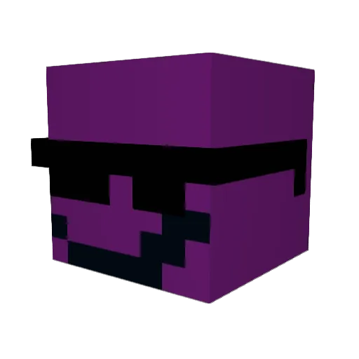 srpite Minecraft avatar head, 3D render