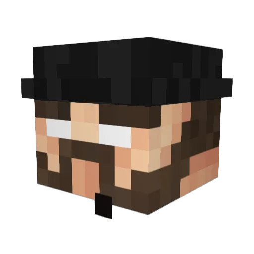 srpuffy65 Minecraft avatar head, 3D render