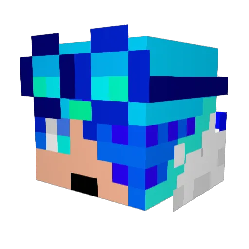 srqhiman Minecraft avatar head, 3D render