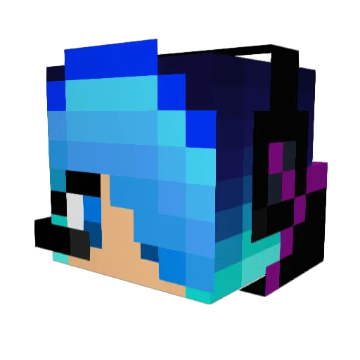 srslyHolly Minecraft avatar head, 3D render