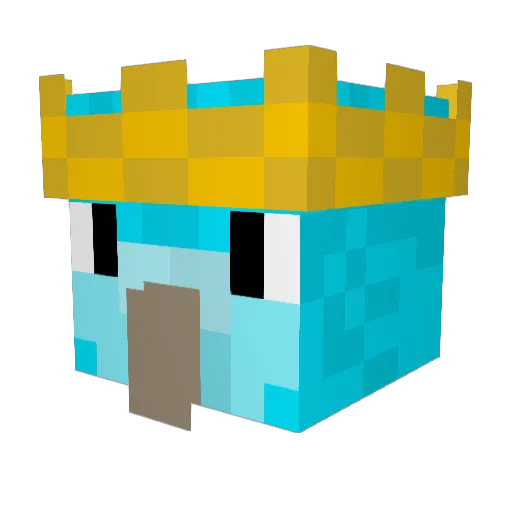 srt_jga Minecraft avatar head, 3D render