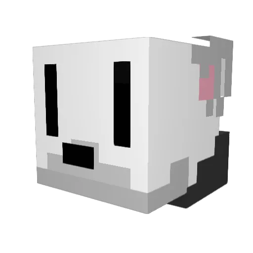 srup_ Minecraft avatar head, 3D render
