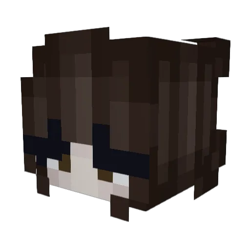 srvenganza Minecraft avatar head, 3D render