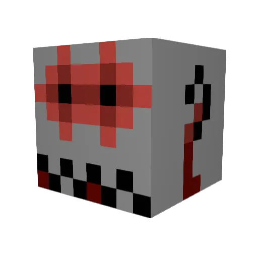 srxt Minecraft avatar head, 3D render