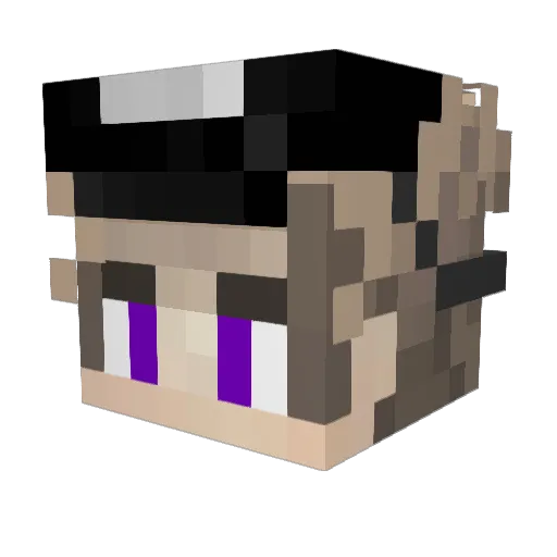 ss33dd00 Minecraft avatar head, 3D render