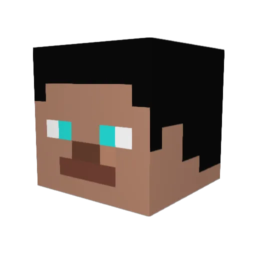 ssLOKYss Minecraft avatar head, 3D render
