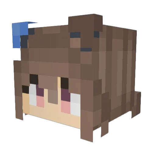 ssVega Minecraft avatar head, 3D render