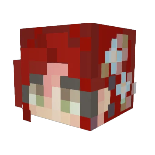 ssVibe7 Minecraft avatar head, 3D render