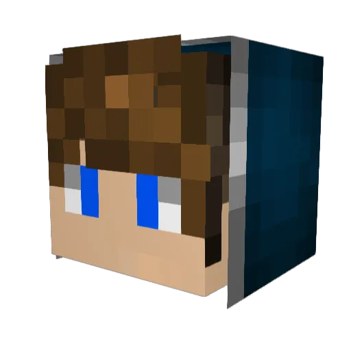 ssaakkii Minecraft avatar head, 3D render