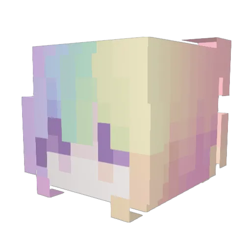 ssada Minecraft avatar head, 3D render