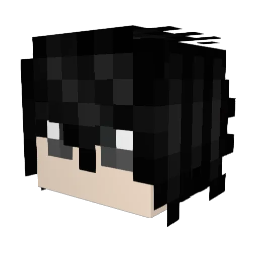 ssadead Minecraft avatar head, 3D render