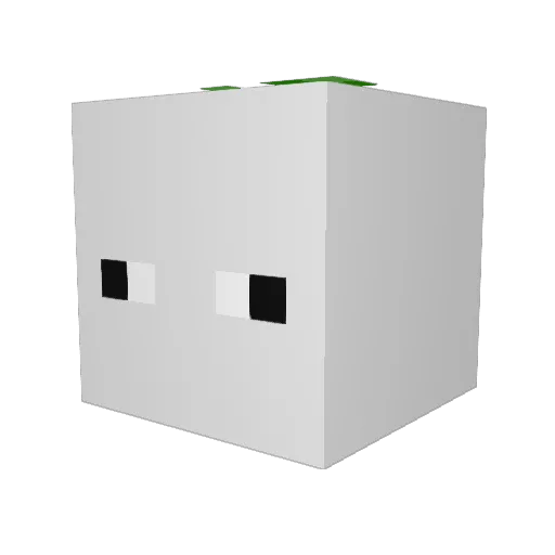 ssagsae_dl Minecraft avatar head, 3D render