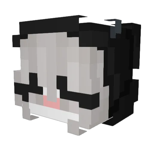ssam_lll Minecraft avatar head, 3D render