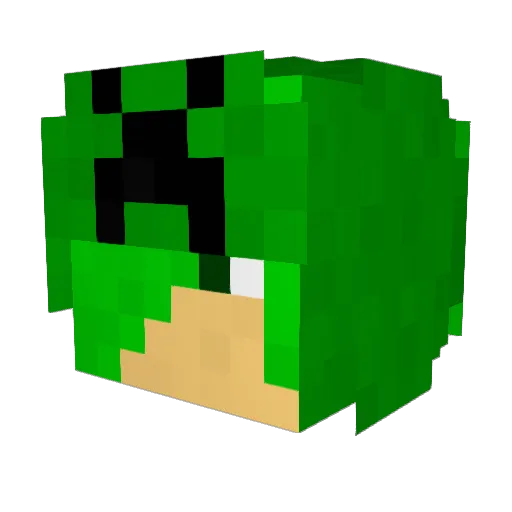ssamtong Minecraft avatar head, 3D render