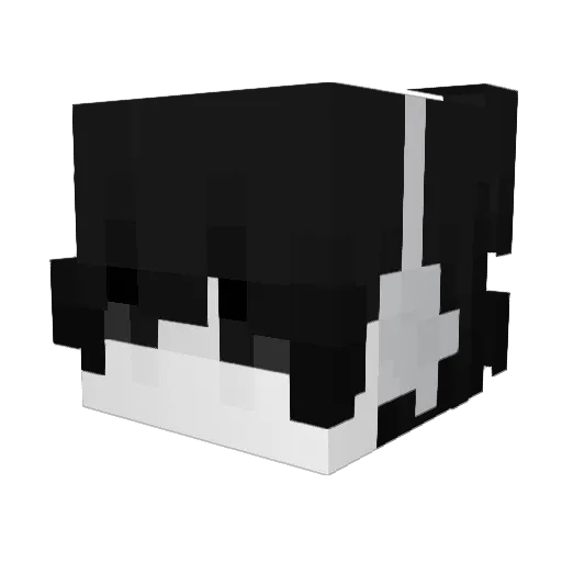 ssamv Minecraft avatar head, 3D render