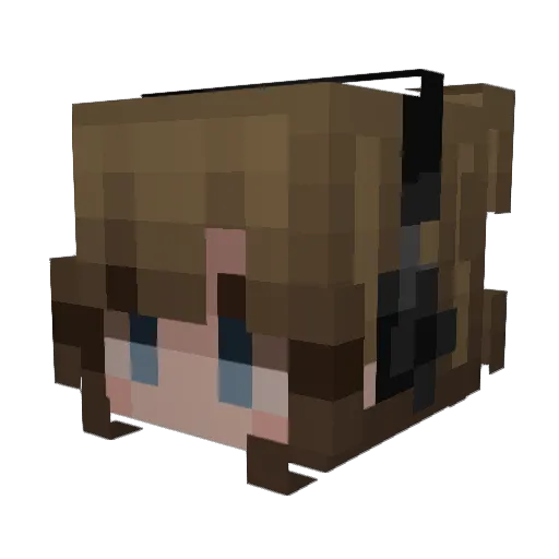 ssamyuljin Minecraft avatar head, 3D render
