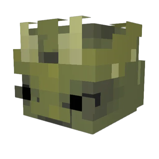 ssandino Minecraft avatar head, 3D render