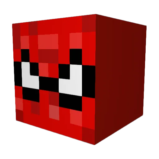 ssando Minecraft avatar head, 3D render