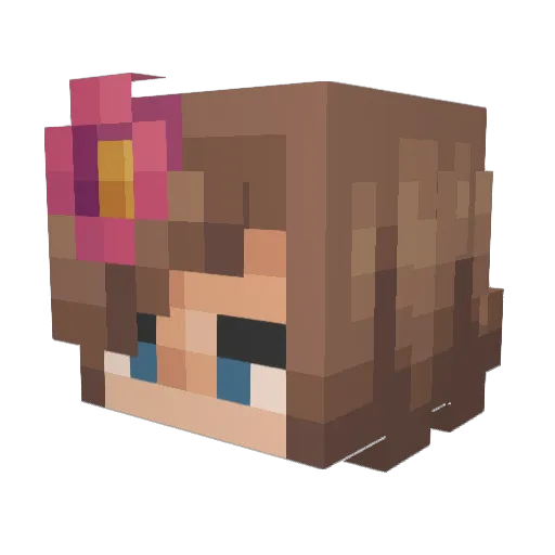 ssapena Minecraft avatar head, 3D render