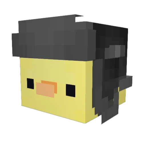 ssaphyun Minecraft avatar head, 3D render